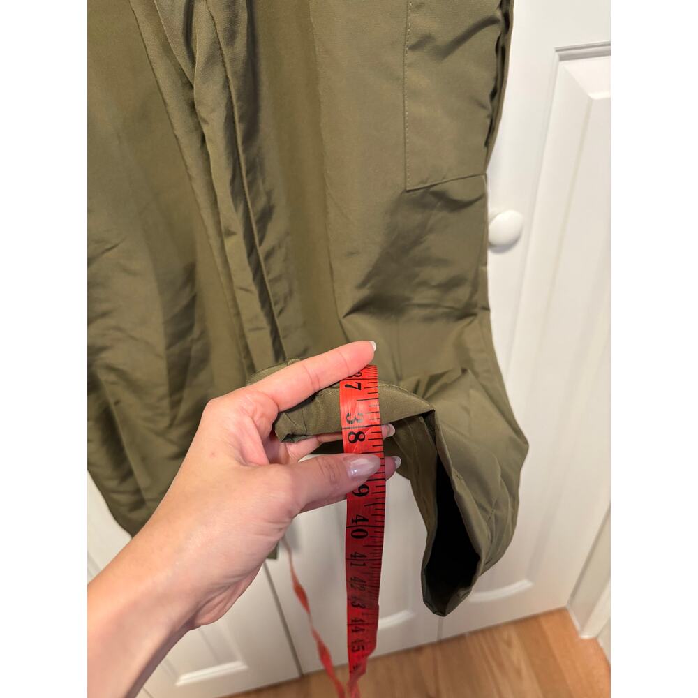 Olive Green Strapless Jumpsuit S - Picture 6 of 8